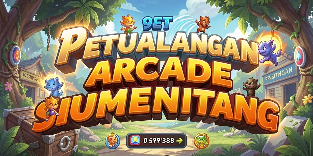 Tangkapan layar utama 9ET menampilkan aksi gameplay Arcade yang intens.