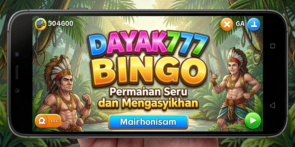 Tampilan menarik dari gameplay Bingo di DAYAK777.