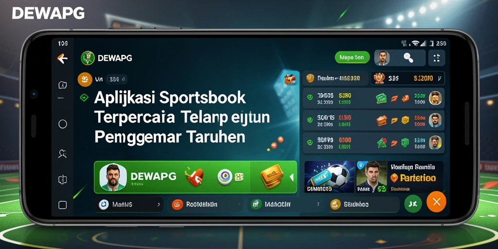 Tangkapan layar utama DEWAPG menampilkan tampilan sportsbook yang dinamis dan menarik.