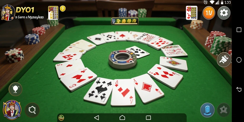 Tampilan gameplay seru DYO1 yang menampilkan aksi Gaple.