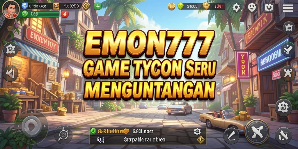 Gameplay seru EMON777 yang menunjukkan manajemen bisnis secara nyata.