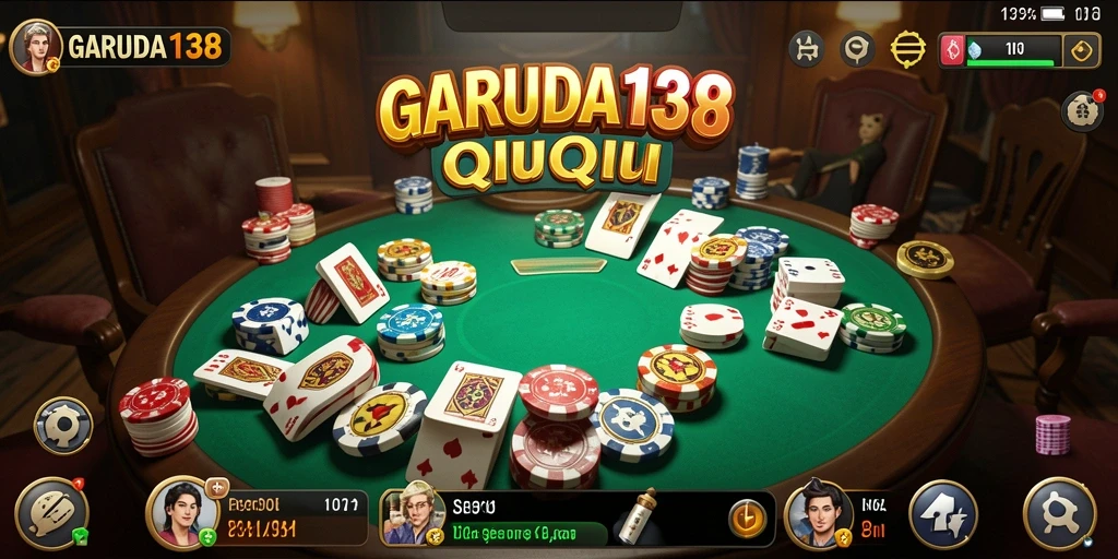 Tampilan gameplay QiuQiu yang seru dan interaktif.