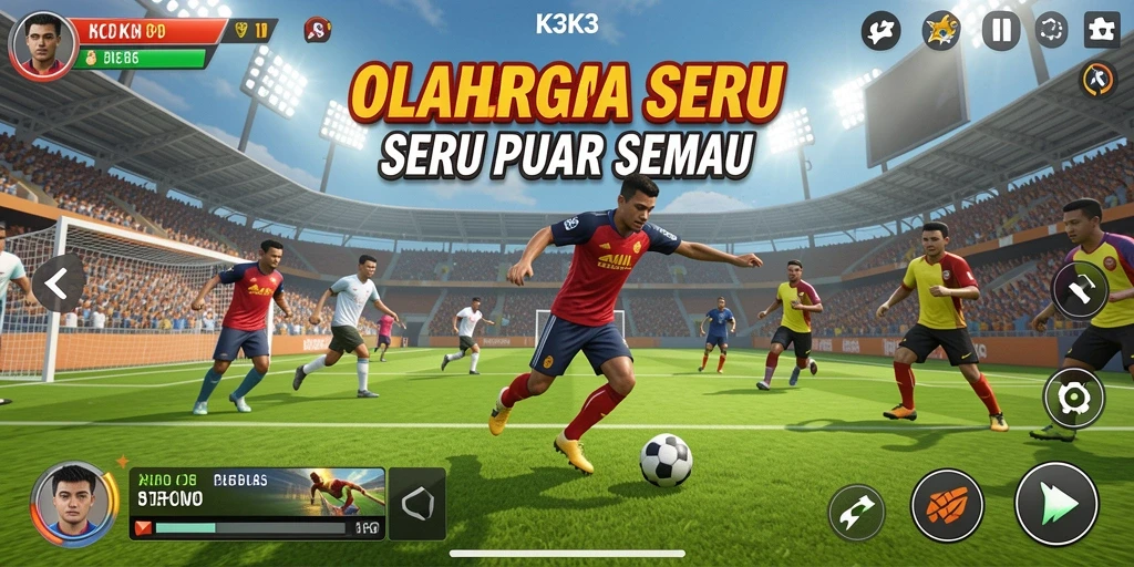 Tampilan gameplay K3K3 yang menegangkan dan mengasyikkan.