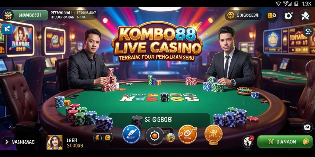 Tampilan gameplay Live Casino yang menarik dan mendebarkan.