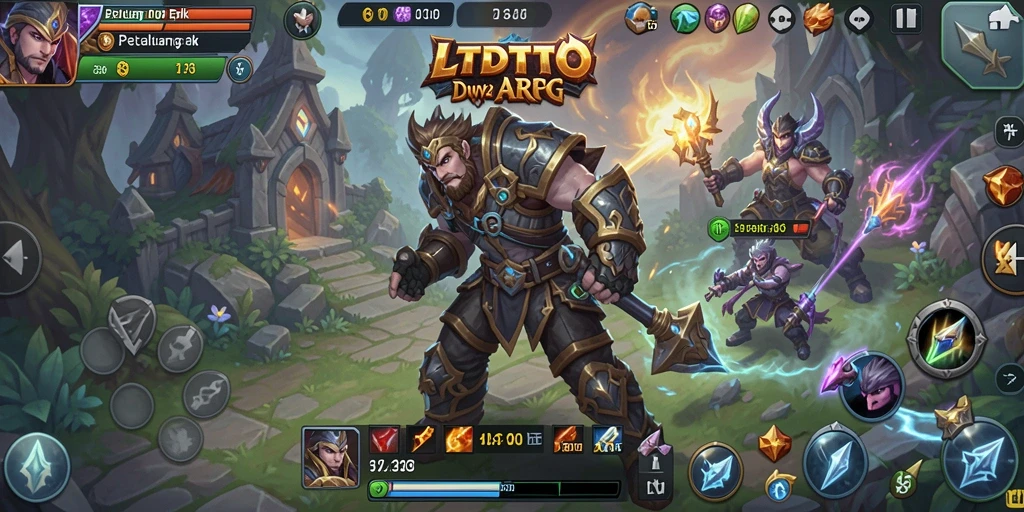 Tampilan gameplay LTDTOTO yang memukau dalam dunia ARPG.