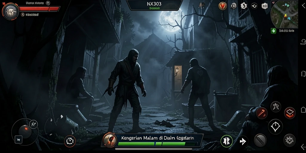 Screenshot gameplay NX303 yang menampilkan momen menegangkan saat menjelajah.