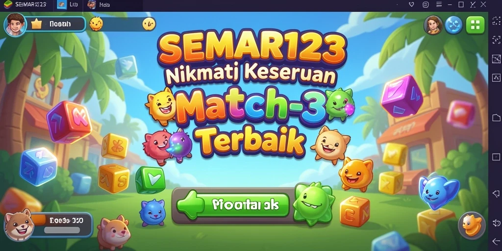 Tangkapan layar gameplay SEMAR123 menampilkan aksi mencocokkan yang seru.
