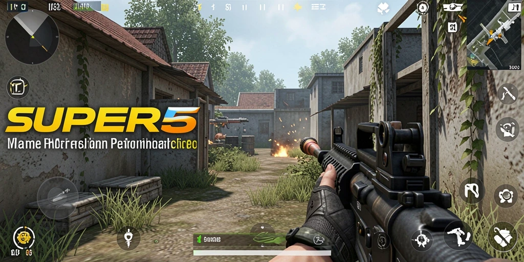 Gameplay SUPER5 yang intens dan mendebarkan saat bertempur.