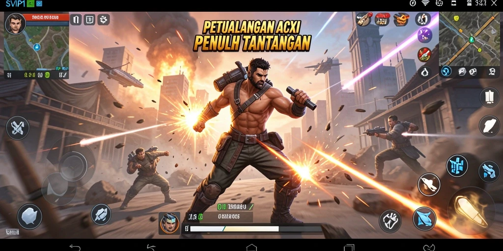 Tampilan aksi mendebarkan dalam gameplay SVIP1 yang menawan.