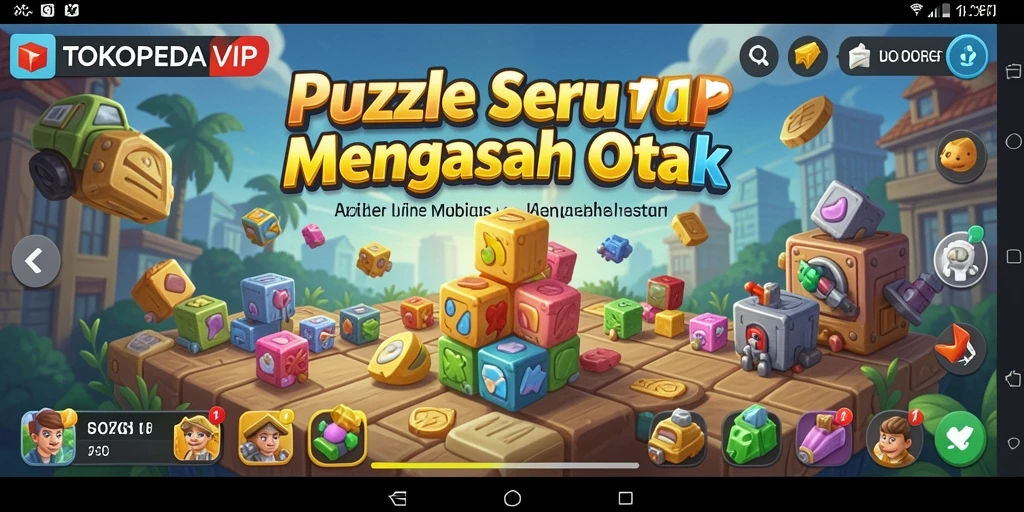 Tampilan menarik dari gameplay Puzzle TOKOPEDIAVIP.