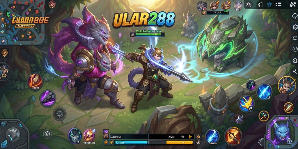 Tampilan gameplay seru dan mendebarkan dari ULAR288.