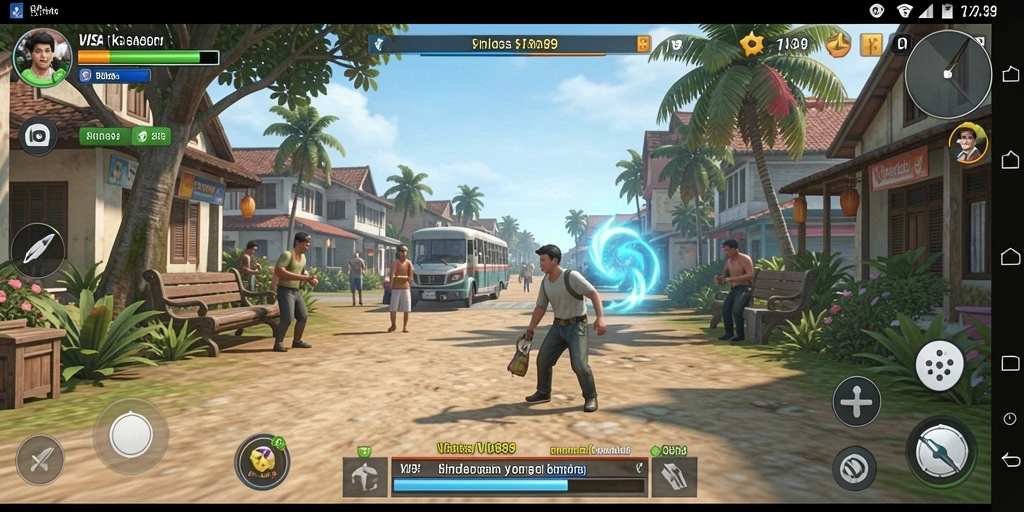 Screenshot utama VISA89 menampilkan gameplay simulasi yang seru dan interaktif.