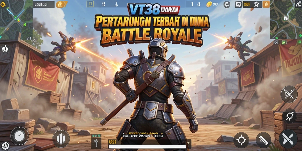 Gameplay seru VT38 dalam pertarungan Battle Royale.