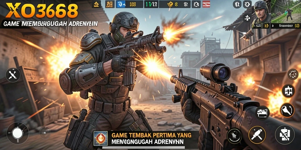 Gameplay seru dalam XO368, aksi tembak-menembak yang menegangkan.
